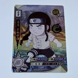 Cute Neji | Naruto Trading Card QR-019 Holo Foil 1mm Thick Anime Art Tc10 - Image 1