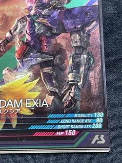 GN-001 EXIA AB02-033 R Gundam Arsenal Base Card BANDAI 2.32x3.38 F/S - Image 5