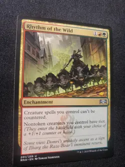 Rhythm of the Wild 201 NM Ravnica Allegiance MTG Magic The Gathering Tcg See Pic - Image 2