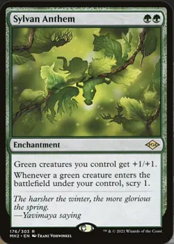 Magic The Gathering, Sylvan Anthem, Modern Horizons 2, Regular - Image 1