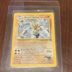 Giovanni's Machamp 6/132 Gym Challenge Holo Rare 100 HP Pokemon TCG Unlimited - Image 1