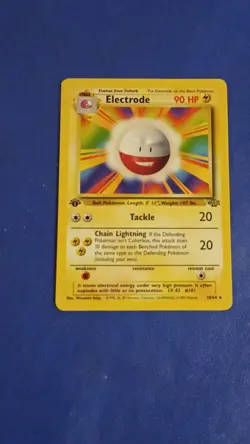 Pokemon TCG Electrode Non Holo Rare 1st Edition 18/64 Jungle 90 HP English - Image 1