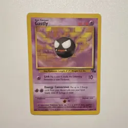 Pokemon Gastly Uncommon Fossil 1999 50 HP Lick 10 33/62 Unlimited Regular - Image 1