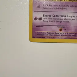 Pokemon Gastly Uncommon Fossil 1999 50 HP Lick 10 33/62 Unlimited Regular - Image 5