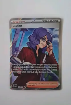Pokemon Lucian 208/167 Twilight Masquerade Ultra Rare Full Art Holo NM / M - Image 1