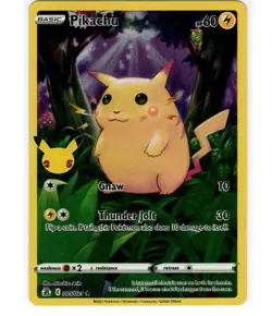 FULL ART Pikachu 005/025 Pokemon 25th Anniversary Celebrations Holo (FREE S&H) - Image 1