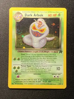 Dark Arbok 2/82 Pokemon TCG Team Rocket Unlimited Holo Rare Vintage 2000 WOTC - Image 4