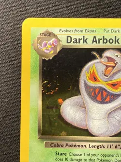 Dark Arbok 2/82 Pokemon TCG Team Rocket Unlimited Holo Rare Vintage 2000 WOTC - Image 5
