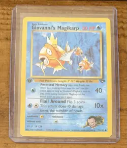 Pokemon TCG Giovanni’s Magikarp #73/132 Gym Challenge 1st Edition - Image 1