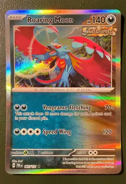 Pokemon TCG Roaring Moon 65/131 Prismatic Evolutions SV8.5 Holo NM - Image 1