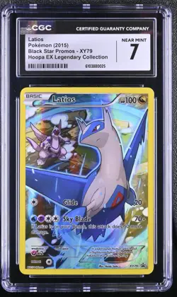 CGC 7 Pokemon TCG 2015 # XY79 Latios Black Star Promo Holo - Image 1
