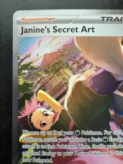 Pokemon Janine's Secret Art 173/131 Prismatic Evolutions SIR (NM) - Image 2