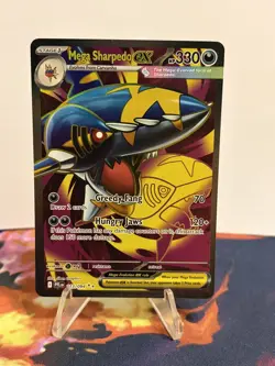 Pokemon TCG Phantasmal Flames Ultra Rare Mega Sharpedo Ex Full Art 113/094 - Image 2