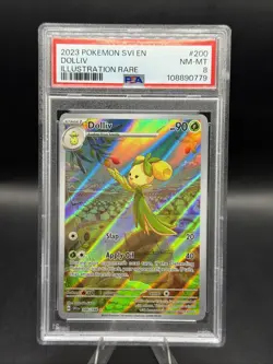 2023 POKEMON SVI EN-SCARLET & VIOLET ILLUSTRATION RARE #200 DOLLIV PSA 8 - Image 1