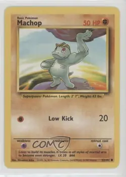 Machop Pokemon Base Set #52 1999 - Image 1