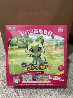 US STOCK 2026 Pokemon TCG S-Chinese Exclusive Gem Pack Badge Set NEW Sealed Case - Image 1