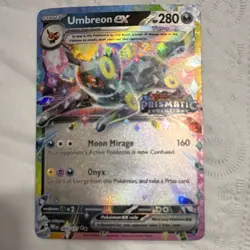 Pokemon Umbreon ex Prismatic Evolutions Holo Promo Stamped EX 060/131 280 HP - Image 2