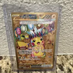 Pokemon Pikachu ex Hyper Rare Full Art Holo 247/191 Sv08 Surging Sparks English - Image 1