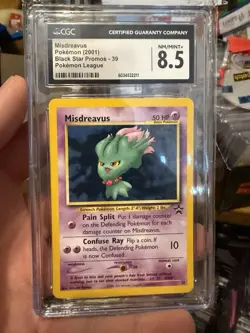 2001 Pokemon TCG Misdreavus Black Star Promos - 39 League CGC 8.5 NM/MINT+ - Image 1