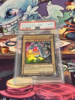 PSA 8 2002 Yugioh Blue-Eyes White Dragon JMP-001 Shonen Jump Promo Artist Signed - Image 1