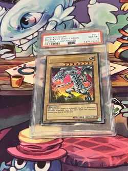 PSA 8 2002 Yugioh Blue-Eyes White Dragon JMP-001 Shonen Jump Promo Artist Signed - Image 3