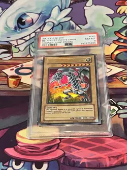 PSA 8 2002 Yugioh Blue-Eyes White Dragon JMP-001 Shonen Jump Promo Artist Signed - Image 4