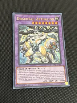 Dracotail Arthalion JUSH-EN006 Justice Hunters 1st Edition Ultra Rare Yugioh NM - Image 1