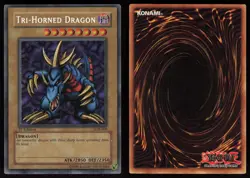 Tri-Horned Dragon LOB-000 GLOSSY Secret Rare 1st Edition Yu-Gi-Oh - Image 3