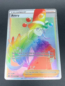 Avery - 211/198 - Hyper Secret Rare Sword & Shield: Chilling Reign Pokemon NM - Image 1