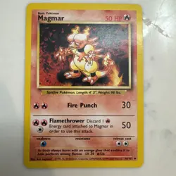 MAGMAR - 36/102 - Base Set - 4th Print - 1999-2000 - Pokemon Card - LP - Image 1