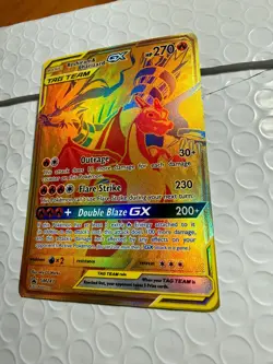 Reshiram & Charizard GX SM247 Gold Promo Holo Pokemon Card - Image 2