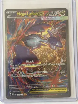 Pokemon Mega Latias EX Full Art Holo Rare 181/132 Dragon Card - Image 1