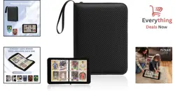 4-Pocket Trading Card Binder 400 Pockets Zippered PU Leather Album for TCG Sport - Image 2