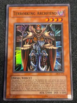 Yugioh Terrorking Archfiend DCR-072 Super Rare Original Print MP - Image 1