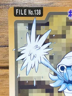 Pokemon Carddass Card Omanyte File No.138 Bandai Pocket Monsters 1997 - Image 3