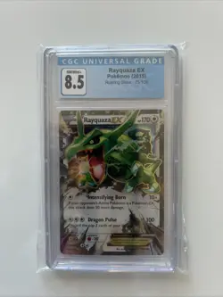 Rayquaza EX Roaring Skies 75/108 Holo Ultra Rare Pokemon Card SCG 8.5 NM - Image 1