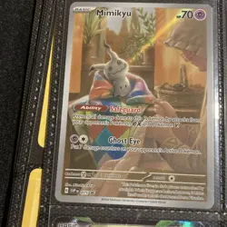 Pokemon TCG Mimikyu 075 Scarlet & Violet Promo Holo Basic Card 2024 Ghost Eye - Image 1