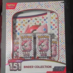 Pokemon Scarlet & Violet 151 3-Ring Binder 360 Card 20 Pages + 4 Booster Packs - Image 1