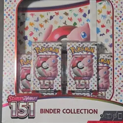 Pokemon Scarlet & Violet 151 3-Ring Binder 360 Card 20 Pages + 4 Booster Packs - Image 4