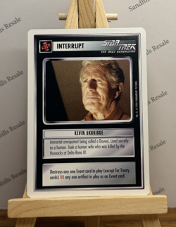 Star Trek CCG * Kevin Uxbridge Card * 1994 * 1st Edition * White Border - Image 1