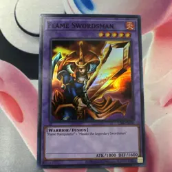 Yugioh! Flame Swordsman - LOB-EN003 - Super Rare - Unlimited 25th Anniversary Ed - Image 1
