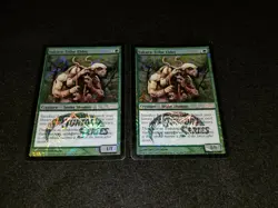 MTG 2x Promo JSS green rare FOIL Sakura-Tribe Elder - see description - Image 1