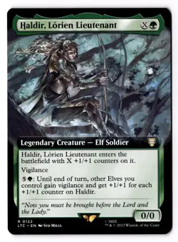 Haldir, Lorien Lieutenant (Extended Art) 122 Commander: The Lord of the Rings NM - Image 1