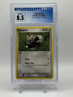 Zigzagoon Pokemon (2005) EX Emerald - 74/106 CGC 8.5 - Image 1