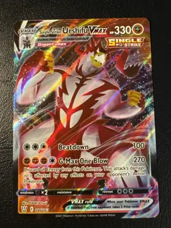 Single Strike Urshifu VMAX 086/163 Ultra Rare Pokemon TCG SWSH05: LP - Image 1