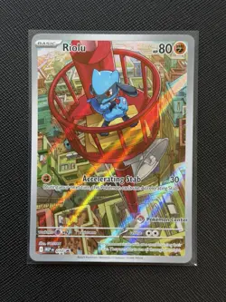 Pokemon Center Riolu Stamped Mega Evolution Promo - Image 1