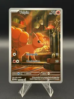 Pokemon TCG Me01: Mega Evolution Vulpix Holo Illustration Rare 138/132 70 - Image 1
