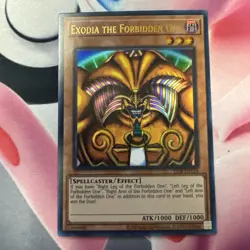 YUGIOH EXODIA THE FORBIDDEN ONE ULTRA RARE NM LOB-EN124 25TH ANNIVERSARY NM 🔥 - Image 1