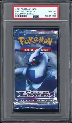 2011 Pokemon Intl. Call Of Legends Lugia Art Work PSA 10 Booster Pack GEM MINT! - Image 1