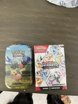 Pokemon asended heroes Mini Tin & Prismatic Evolutions Booster bundle - Image 1